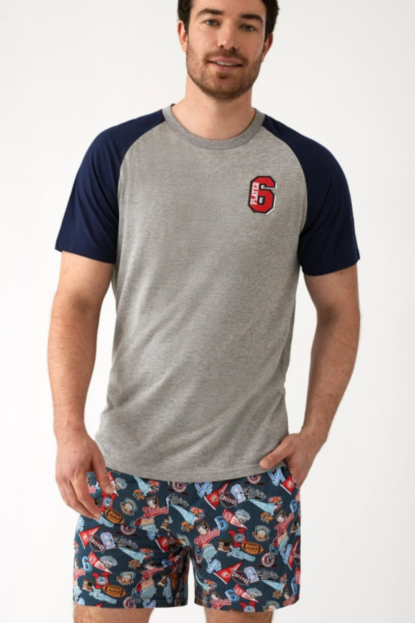 Pijama de cotó per a home - Estil esportiu
