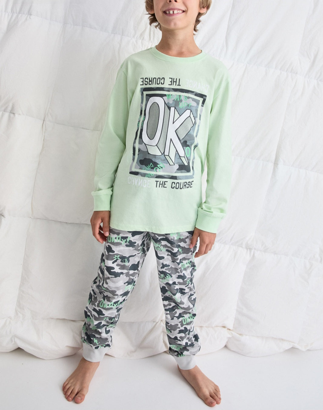 Pijama llarg nen "OK" Tobogan