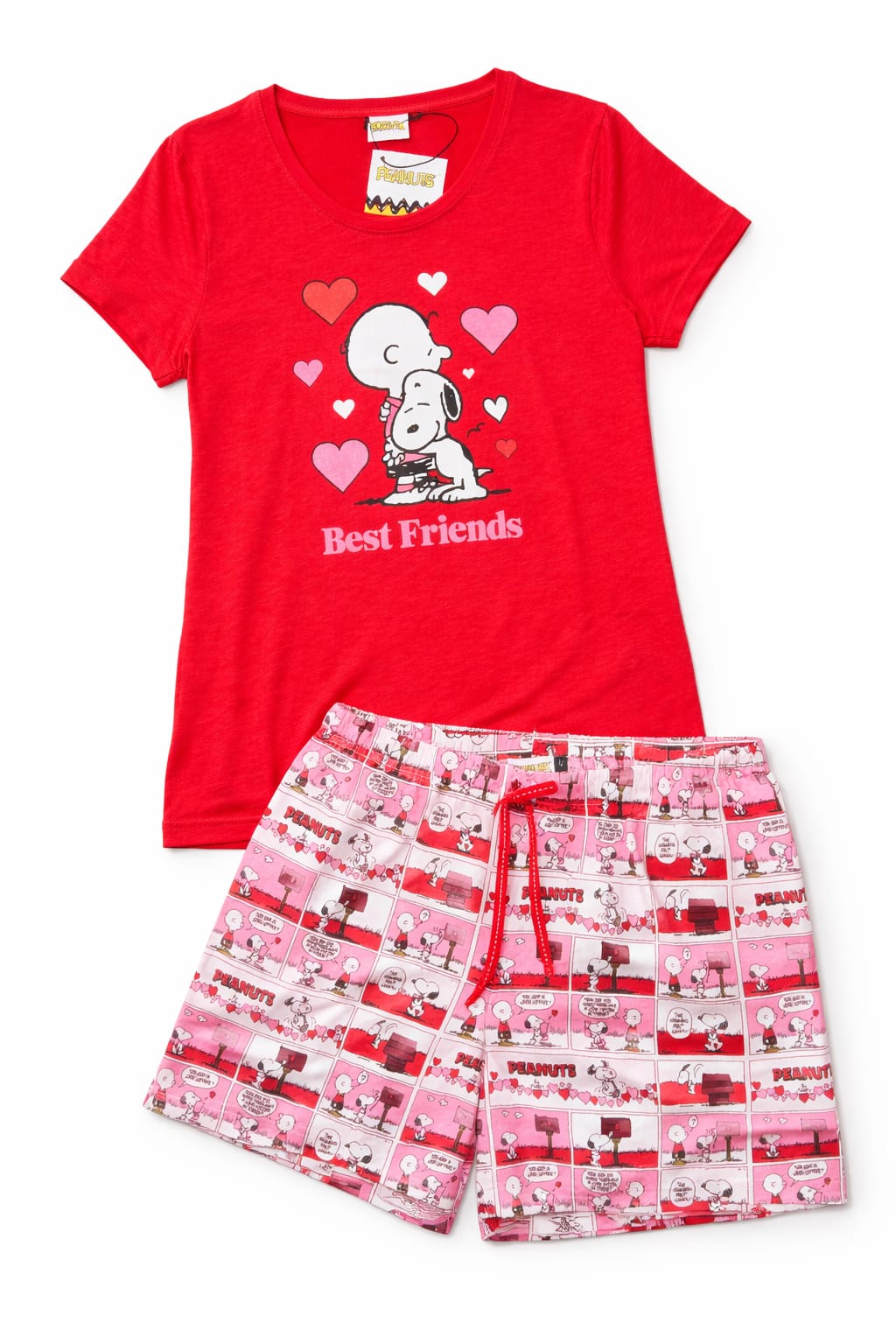 Pijama curt de dona Peanuts – Snoopy Best Friends