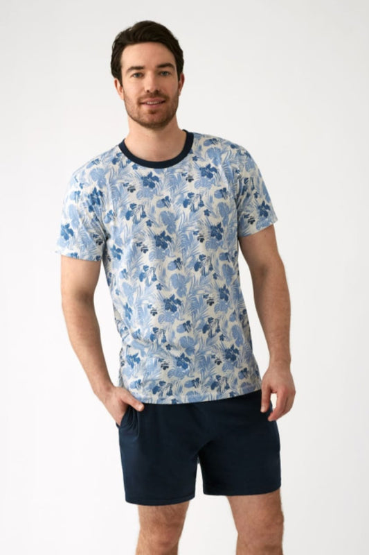 Pijama de cotó per a home - Estil tropical
