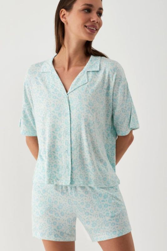 Pijama estiu dona Promise Aqua Bloom