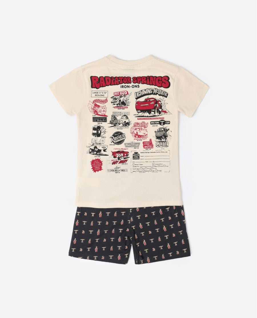 Pijama curt per nen Cars