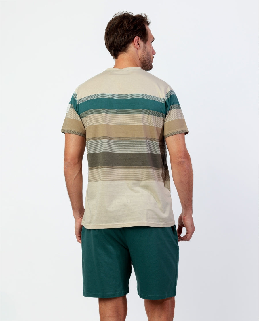 Pijama curt homa Admas Camel