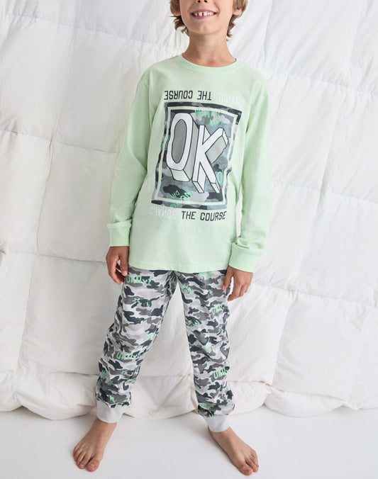 Pijama llarg nen "OK" Tobogan