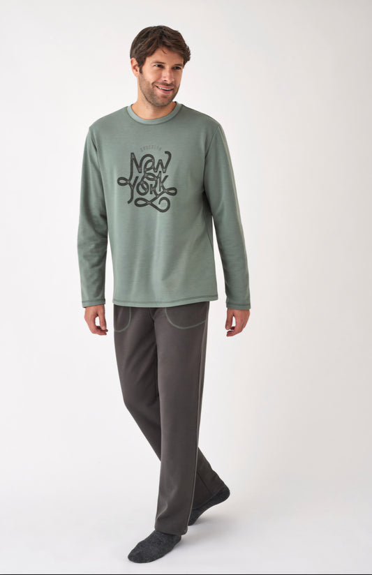 Pijama hivern Feel Free "New York"