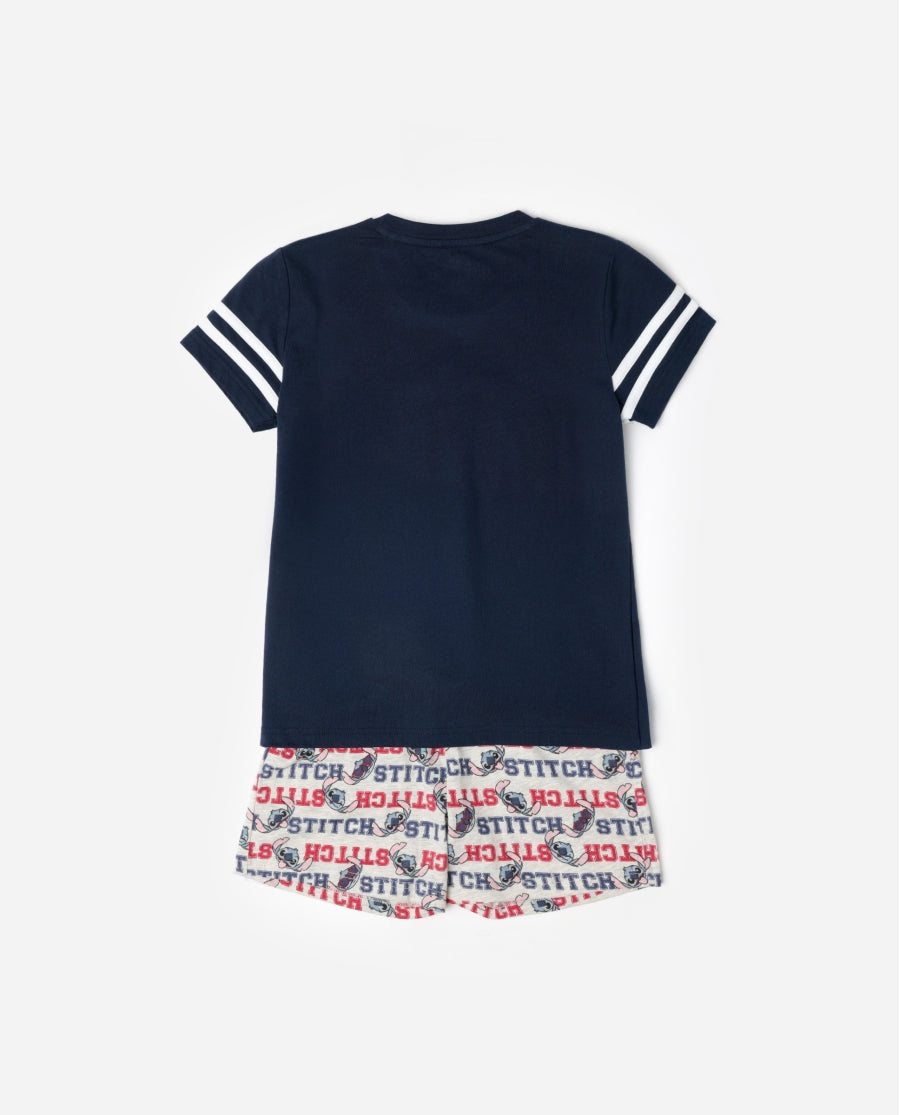 Pijama curt per nen Stitch