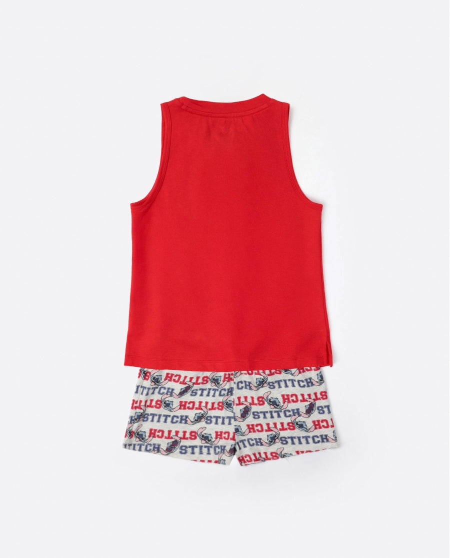 Pijama curt per nena Stitch