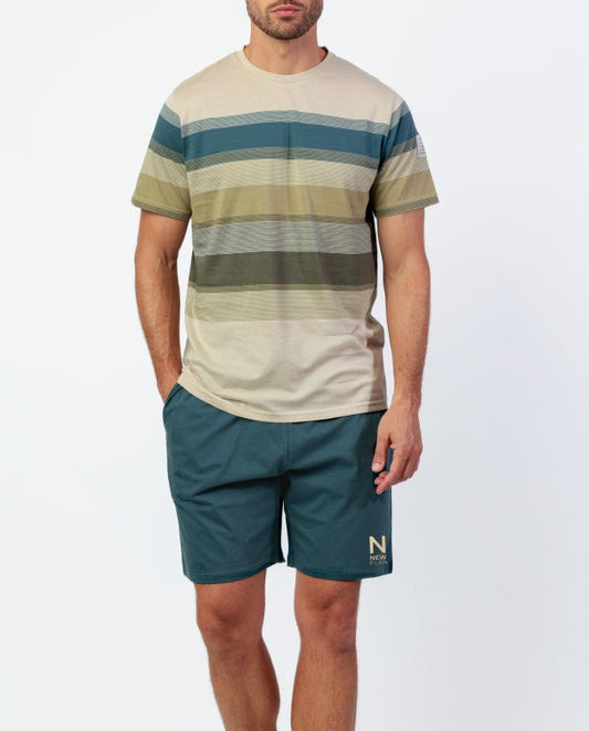 Pijama curt homa Admas Camel